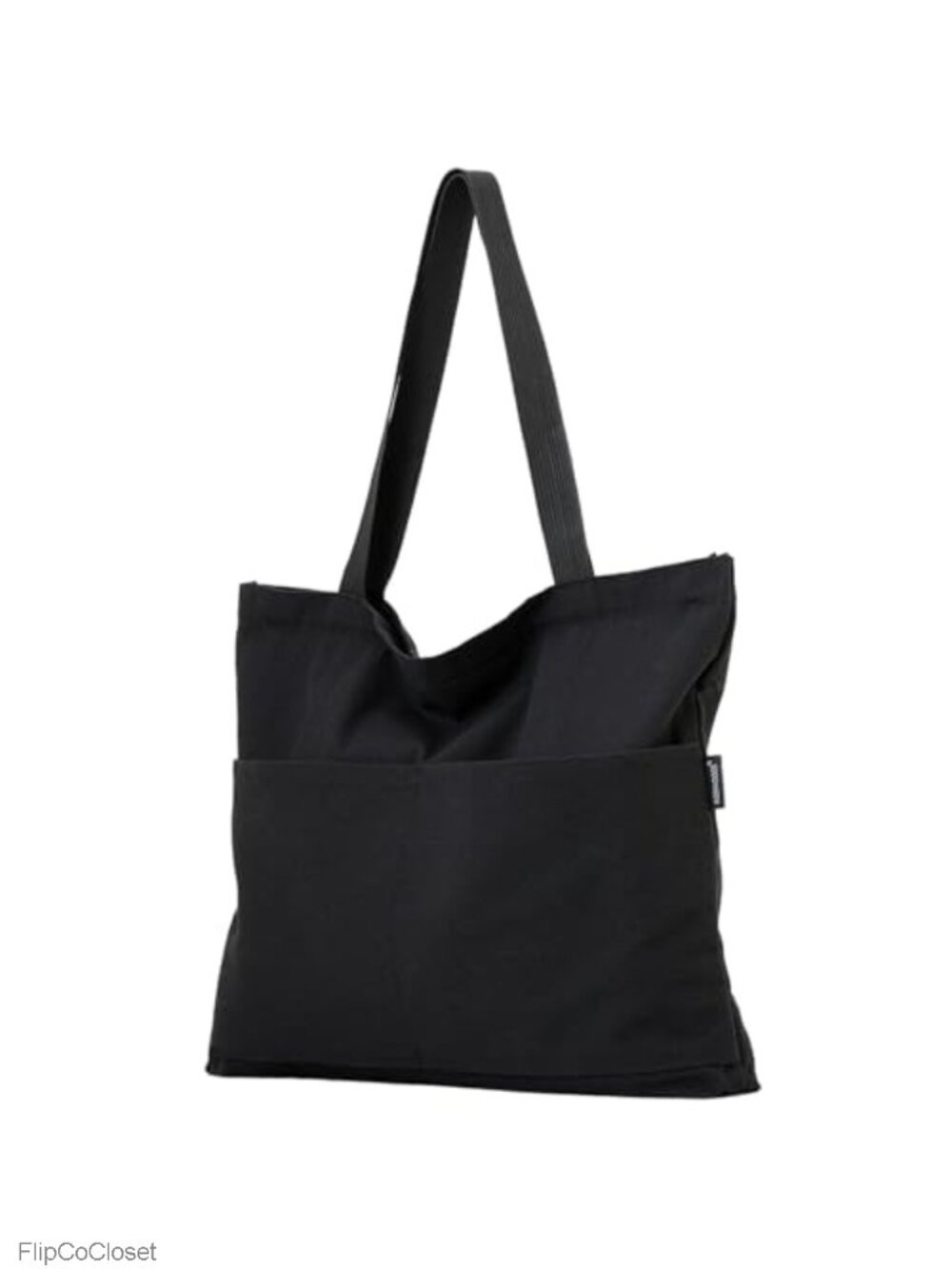 Canvas Tote Bag Zipper Shoulder Handbag Lightweight Travel Purse